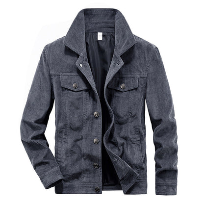 Herren Cordjacke Modern Grüne Corduroy