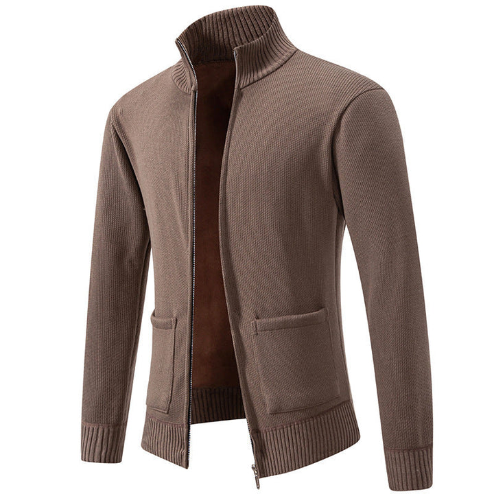Herren Strickjacke Lässig Warm Mit Taschen