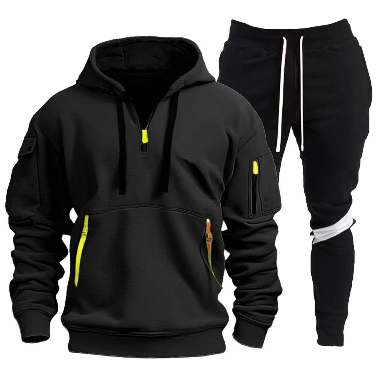 Herren Sport Outfit Hoodie Jogginghosen Set