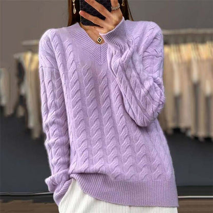 Stylische Pullover mit Zopfdesign