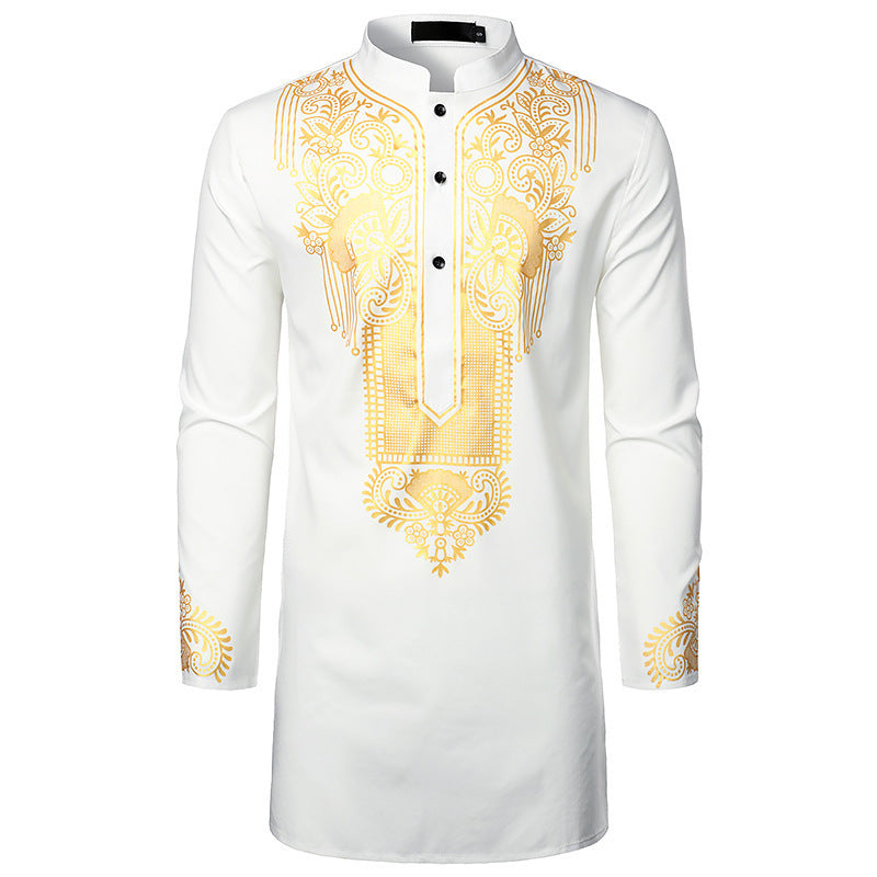 Herren Hemd Ethno Style Langarm