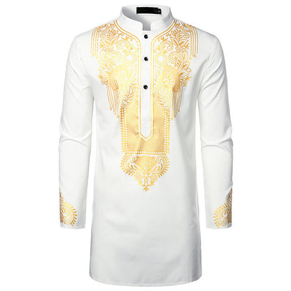 Herren Hemd Ethno Style Langarm