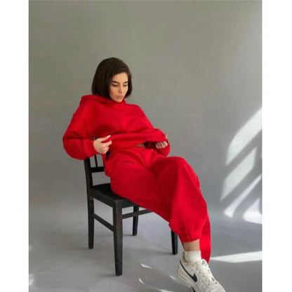 Damen Sportliche Jogginganzug Set Bequem Elegant