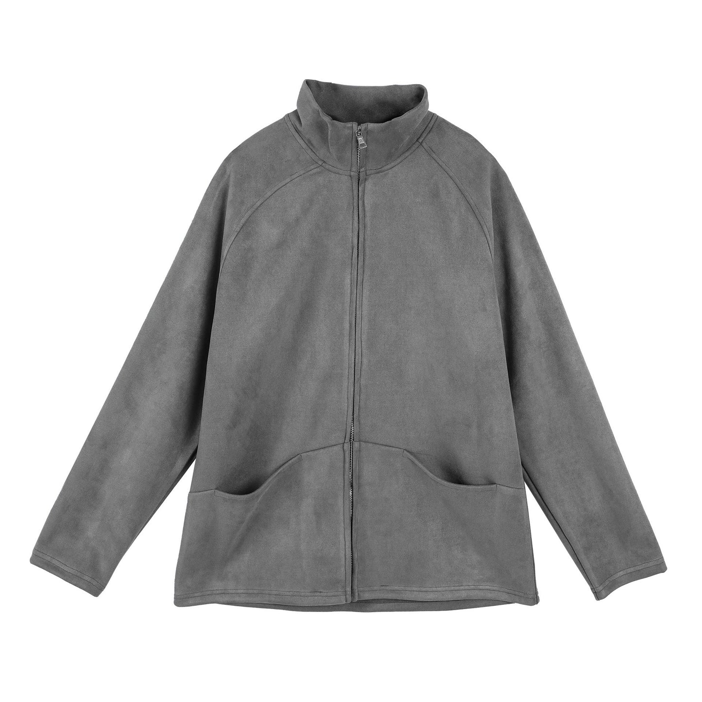 Damen Fleecejacke Warm Hochkragen Praktisch