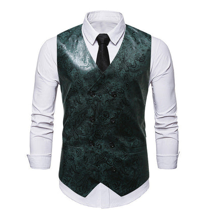 Herrenweste Elegant Floral Modern Schnitt