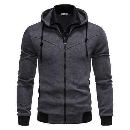 Herren Sportjacke Kapuze Modern Schnitt Praktisch
