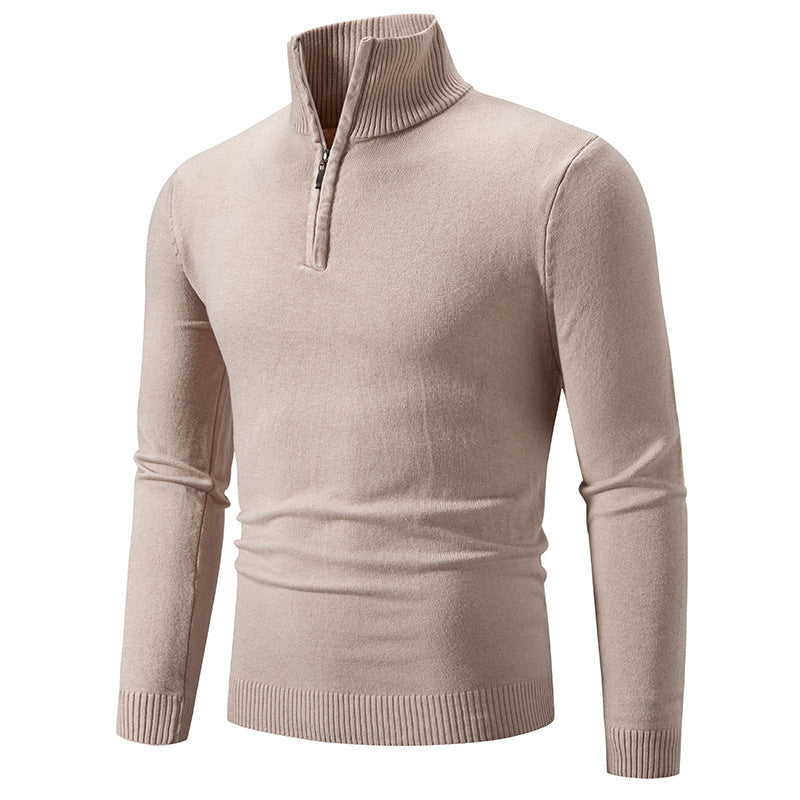 Herren Pullover Modern Kurz Reißverschluss
