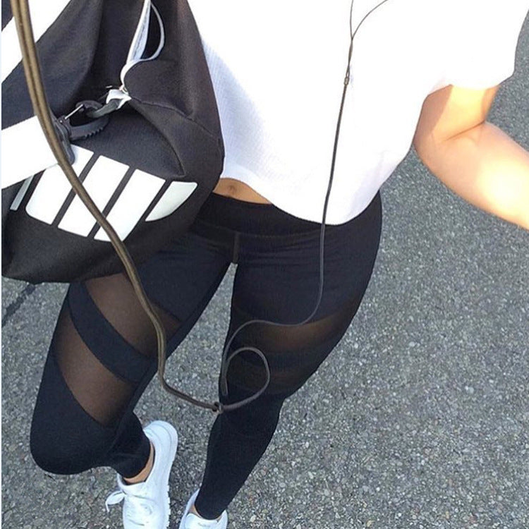 Damen Sport Leggings AtmungsaktivMesh