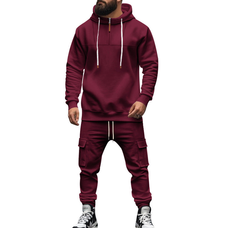 Herren Sportanzug Jogging Modern Reißverschluss Taschen