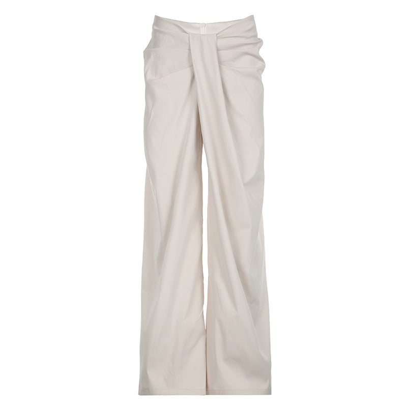 Damenhose High-Waist Palazzo Elegant Faltenrock-Style
