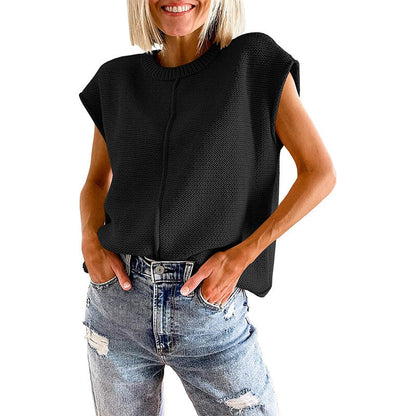 Damen Stricktop Elegant Oben