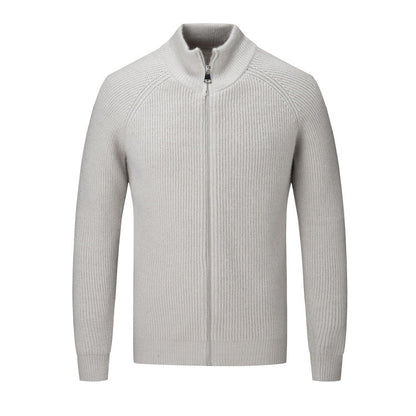 Herren Strickjacke Hochkragen Elegantes Design
