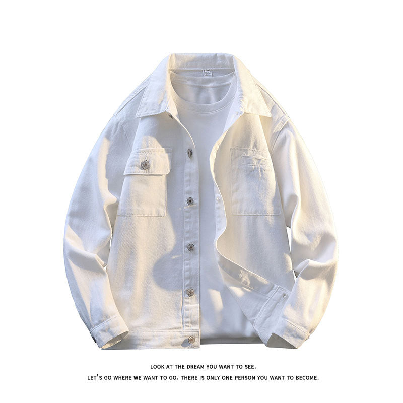 Herren Lederjacke Lässig mit Brusttaschen Soft Touch