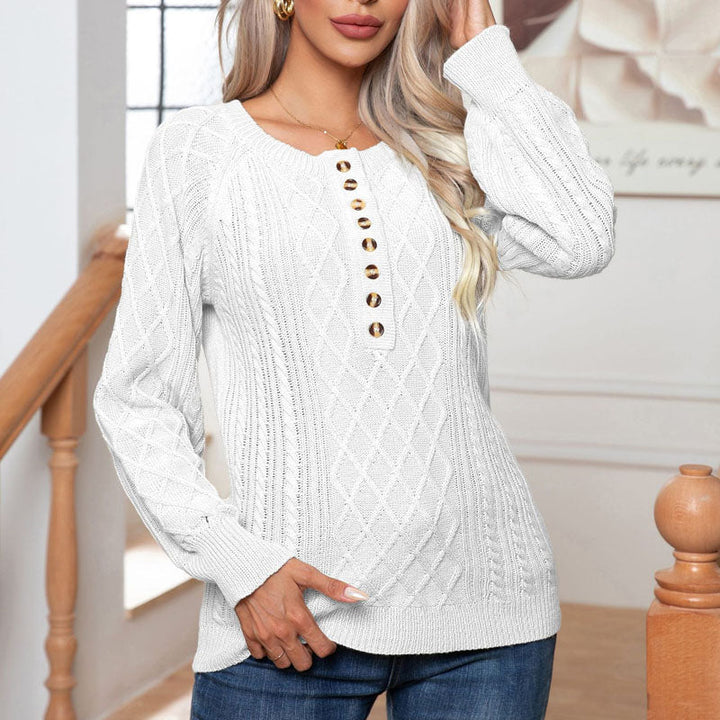 Weiche Pullover Damen Zopf Muster