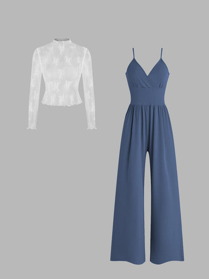 Frauen Cocktail Jumpsuit Elegant Kurvig