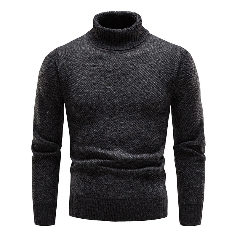 Herren Rollkragenpullover Weich Bequem Kaschmir