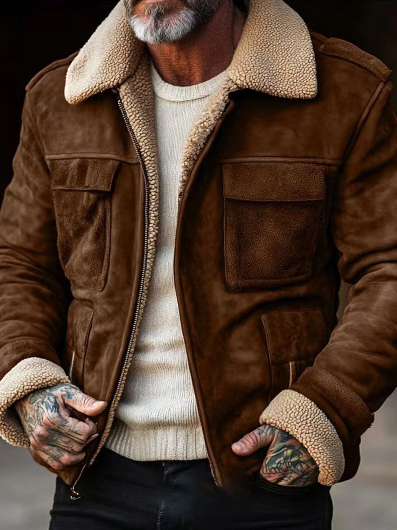 Herren Winterjacke Stylish Warm Isoliert