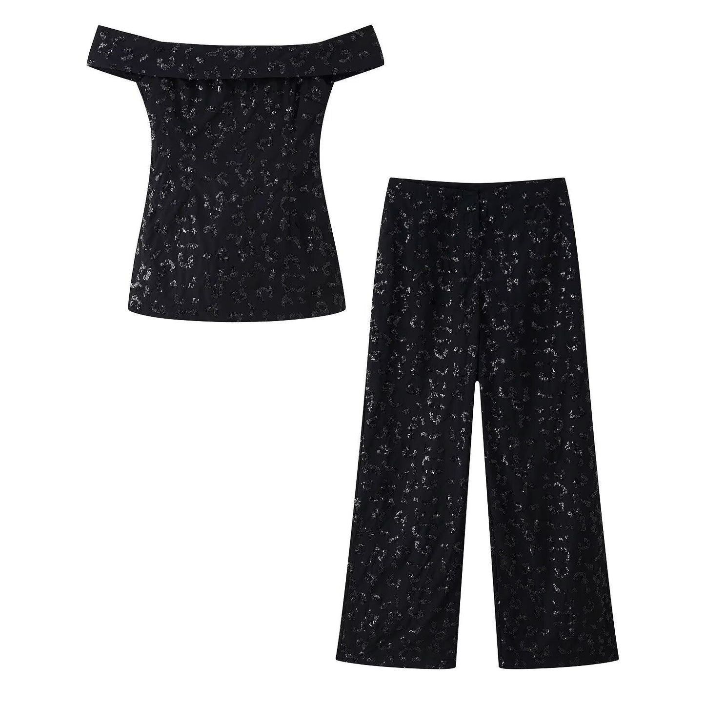 Damen Hose Elegant Spitze Blumenmuster