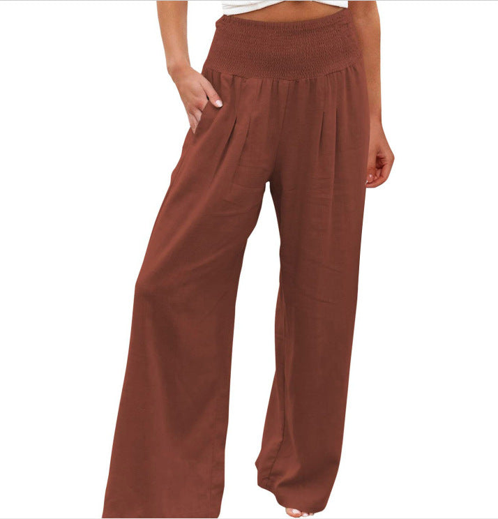 Damen Leichte Palazzo-Hosen Sommer Mode