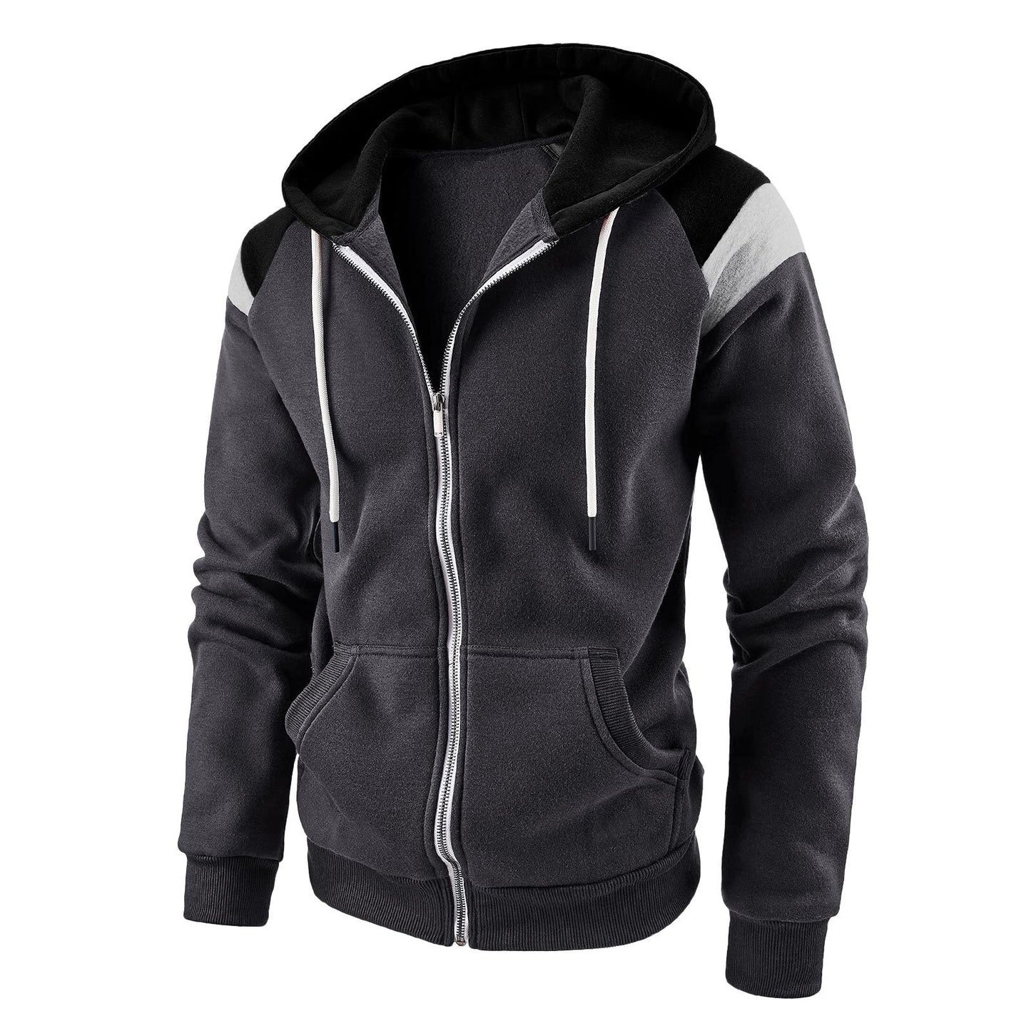 Herren Sportzipper Kapuze Modern Style