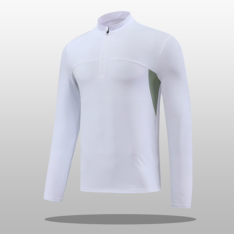 Herren Thermoshirt Funktionsshirt Stehkragen Reißverschluss