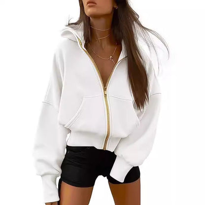 Damen Oversize Pullover Kapuze Großzügig