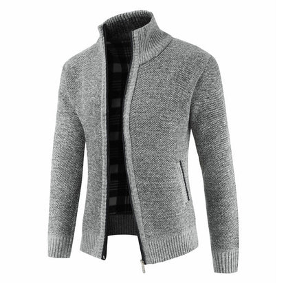 Herren Strickjacke Klassisch Warm mit Taschen