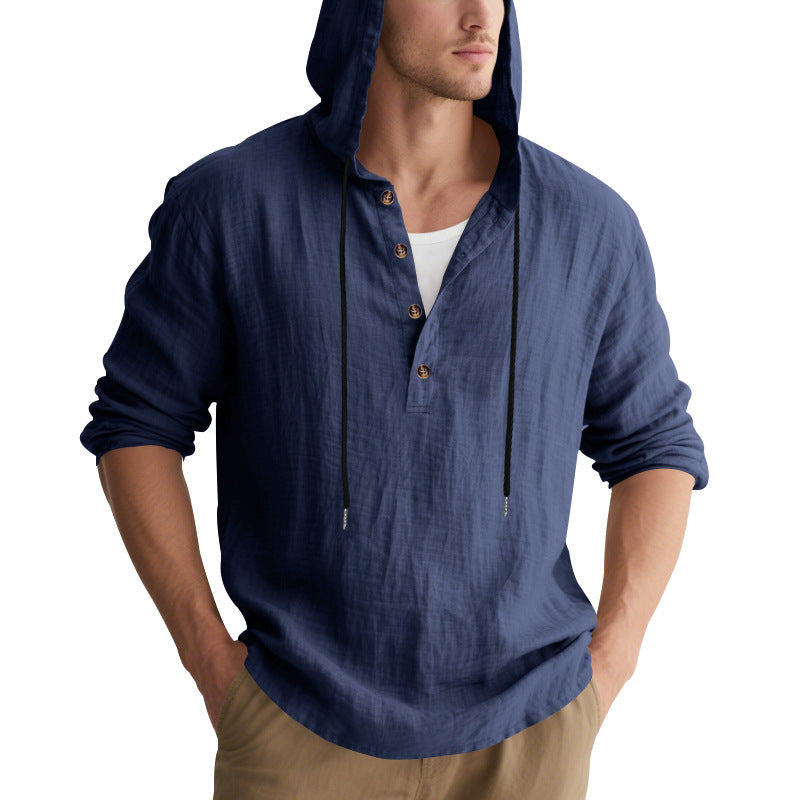 Herren Kapuzenpullover Lässig Baumwolle Hochwertig