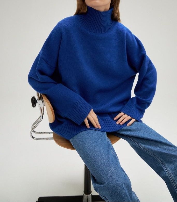 Bequemer Rollkragen Pullover Casual Style