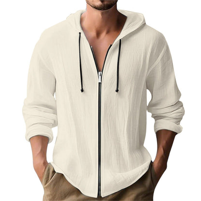 Herren Kapuzenjacke Modern Reißverschluss Style
