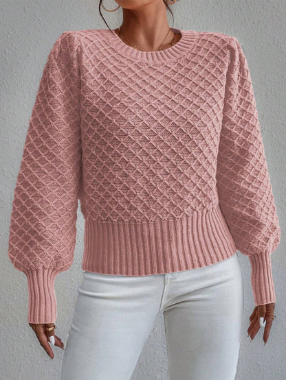Gemütliches Sweatshirt Wollmischung Rundhals Oversized