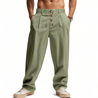 Herren Leinenhose Bequem atmungsaktiv