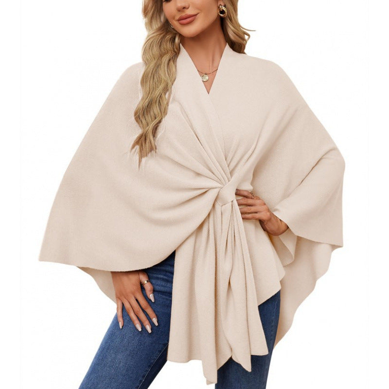 Damen Wickelmantel Modern Chic Elegantes Design