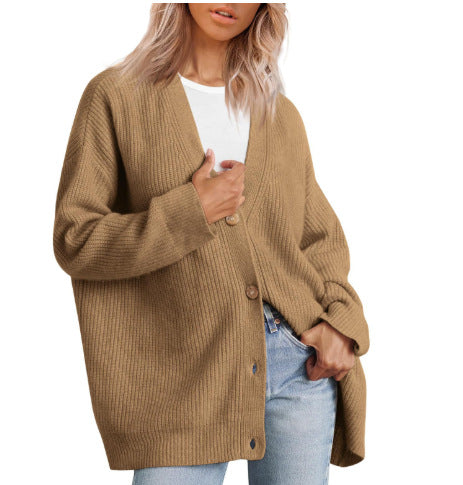 Damen Cardigan Herbst Streifen Modern