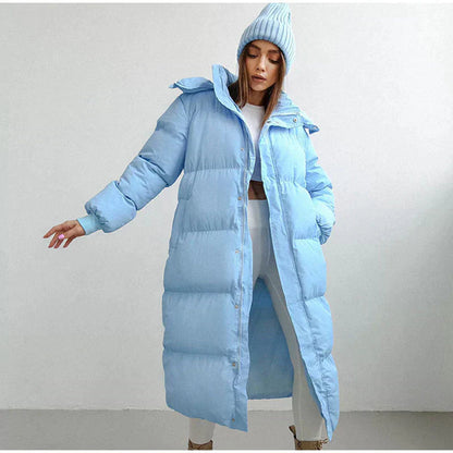 Warme Winterjacke Damen Lang