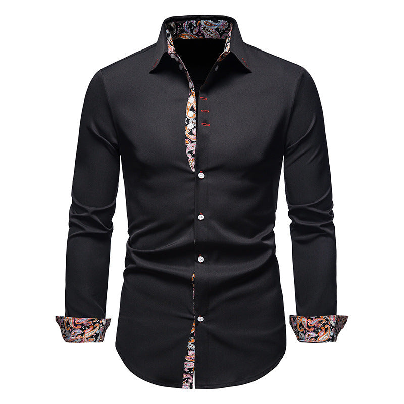 Herren Hemd Paisley Muster Exklusiv Modern