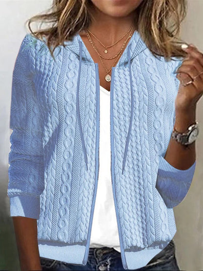 Damen Strickjacke Zopf Muster Soft Qualität
