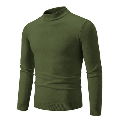 Herren Rollkragenpullover Modern Fein Strick