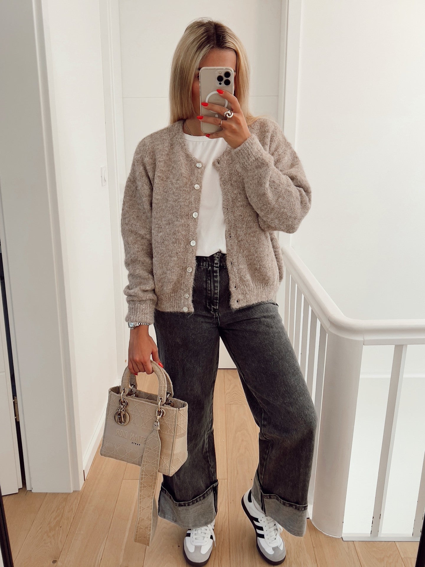 Damen Strickjacke Weich Elegant Schnitt