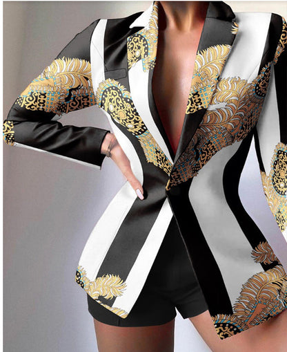 Elegantes Kleid Leopardenmuster Tailliert Chic