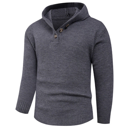 Herren Pullover Schalkragen Elegantes Design