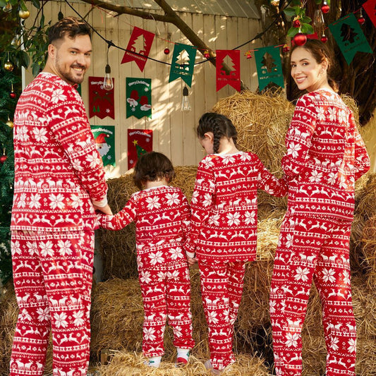 Weihnachts-Pyjama Rot Damen Festlich - IdealeKleiden