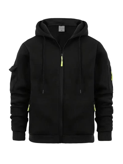 Herren Outdoor Jacke Praktisch Reißverschluss Taschen