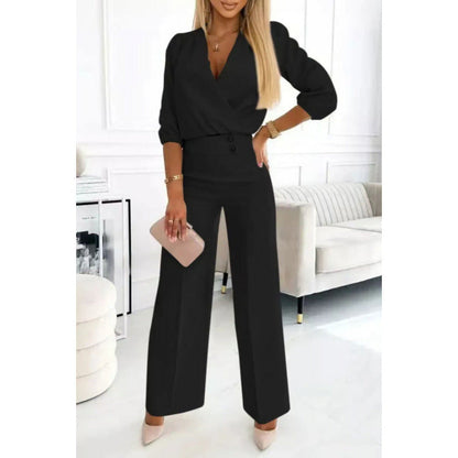 Damen Jumpsuit Elegant Weite Beine Abendkleid