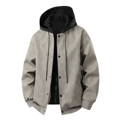 Herren Übergangsjacke Modern Sportlich Kapuze