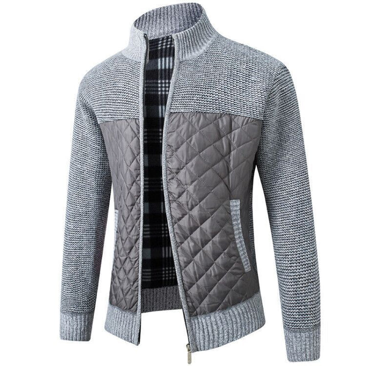 Herren Hybridjacke Modern Strukturiert