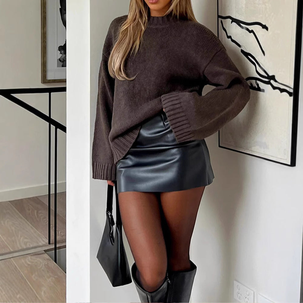 Damen Großmaß Pullover Weich und Bequem - IdealeKleiden