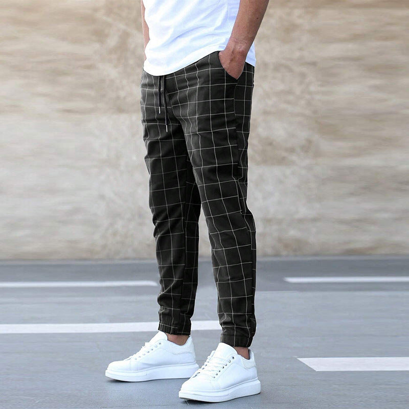 Karierte Freizeithose Modern Sportlich
