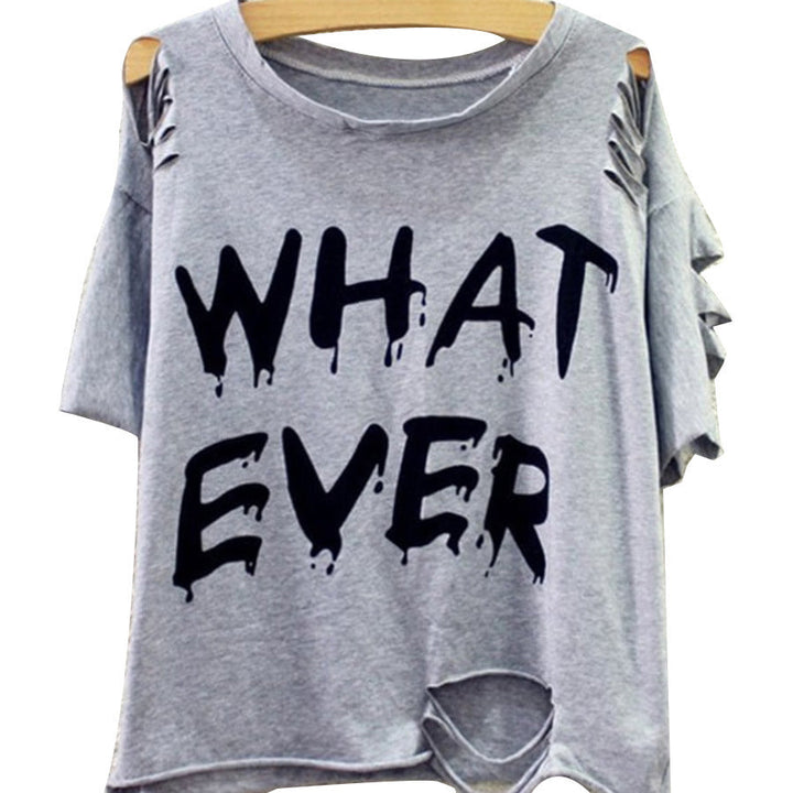 Damen Oversized T-Shirt Großzügig Cut-Out Ärmel Modern - IdealeKleiden