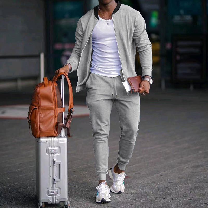 Herren Freizeitanzug Sportlich Elastisch Mit Taschen - IdealeKleiden